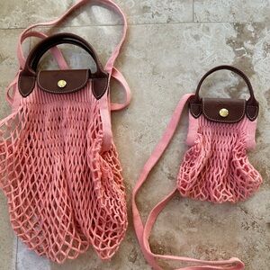 Longchamp lepliage filet mesh set